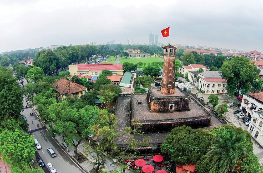 Toàn cảnh khu vực Cột cờ Hà Nội. Ảnh tư liệu