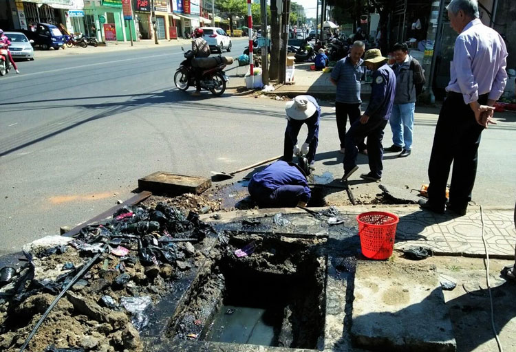 Bảo Lộc: Tập trung xử lý chống ngập úng khu vực trung tâm thành phố