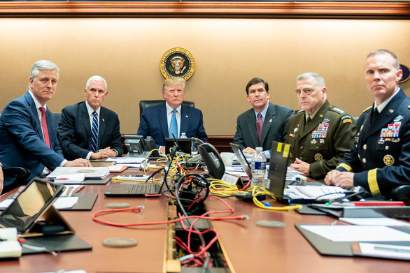 Tổng thống Mỹ Donald Trump đích thân giám sát chiến dịch tiêu diệt trùm khủng bố Abu Bakr al-Baghdadi