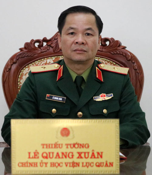 Thiếu tướng Lê Quang Xuân - Bí thư Đảng ủy, Chính ủy Học viện