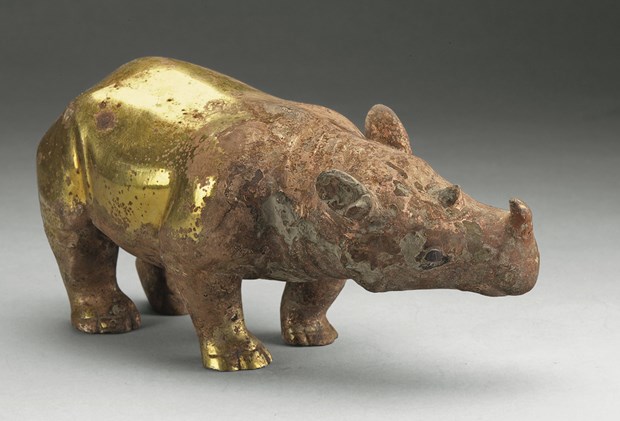 Một con tê giác sắt triều đại Tây Hán