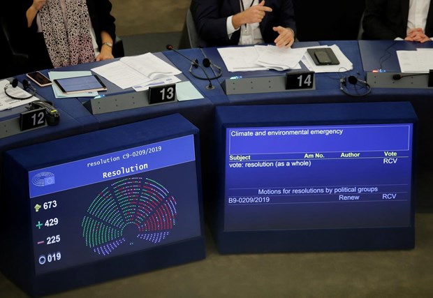 EP tuyên bố tình trạng khẩn cấp về môi trường và khí hậu