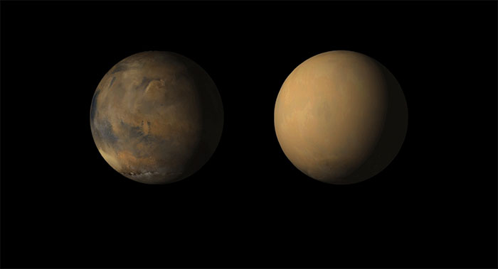 10 năm 1 lần, sao Hỏa lại phải hứng chịu một cơn bão bụi khổng lồ tác động lên hành tinh này trên quy mô toàn cầu.