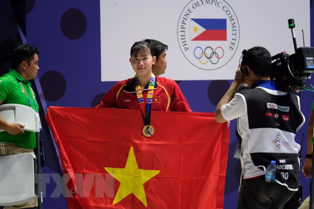 Ánh Viên giành có tấm huy chương Vàng đầu tiên tại SEA Games 30.