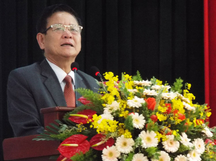 Ông Phan Văn Phấn – Chủ tịch Liên hiệp các Hội Khoa học Kỹ thuật tỉnh Lâm Đồng phát biểu khai mạc hội thảo