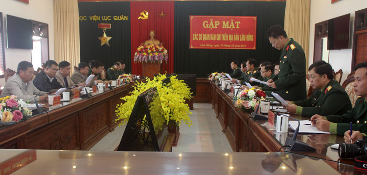 Học Viện Lục quân gặp mặt các cơ quan báo chí trên địa bàn Lâm Đồng