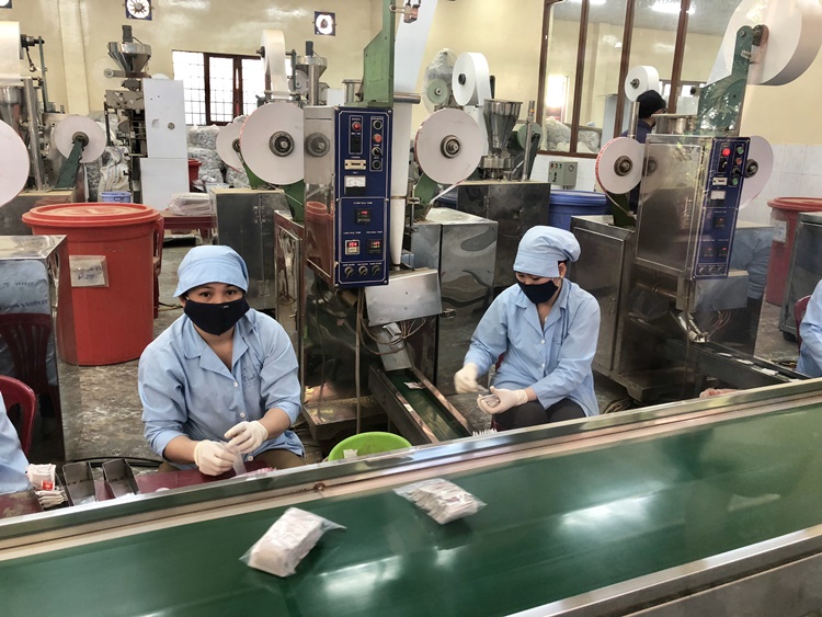 Tận mắt xem quy trình sản xuất trà atiso túi lọc tại công ty Trà Vĩnh Tiến