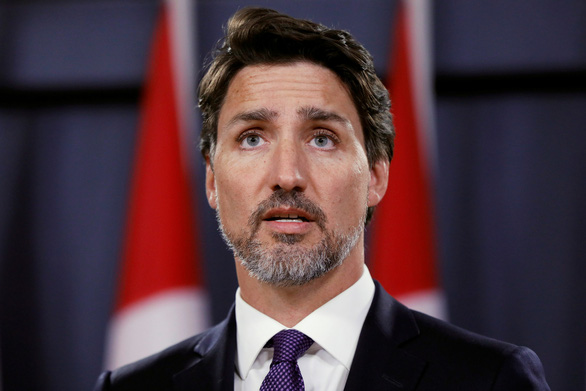 Thủ tướng Canada Justin Trudeau phát biểu tại cuộc họp báo ở Ottawa, Ontario ngày 9-1