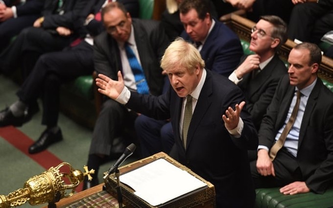 Thủ tướng Johnson phát biểu ý kiến tại Hạ viện ngày 20/12