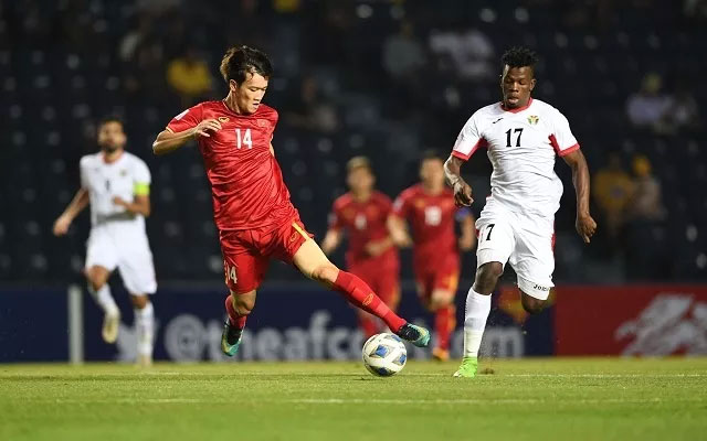 U23 Việt Nam gặp không ít khó khăn trước lối chơi kín kẽ của U23 Jordan