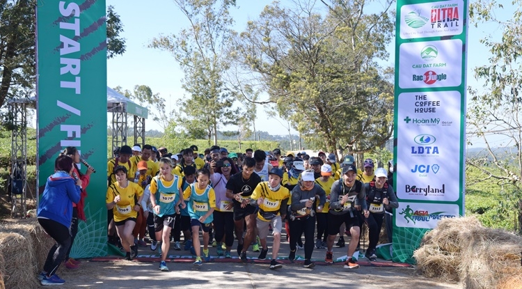 Trên 500 VĐV tham gia Giải siêu Marathon - Ultra Trail "chạy giữa mai đào" tại Đà Lạt