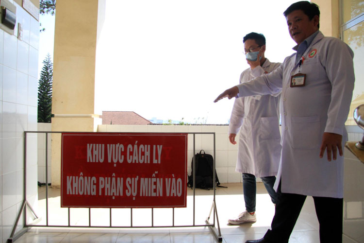 Khu vực cách ly điều trị bệnh nhân nCoV tại Bệnh viện Đa khoa Lâm Đồng