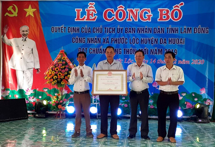 Huyện Đạ Huoai có thêm xã đạt chuẩn nông thôn mới