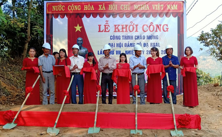 Lễ khởi công công trình chào mừng Đại hội Đảng bộ xã Đạ R’sal lần thứ VII, nhiệm kỳ 2020 – 2025