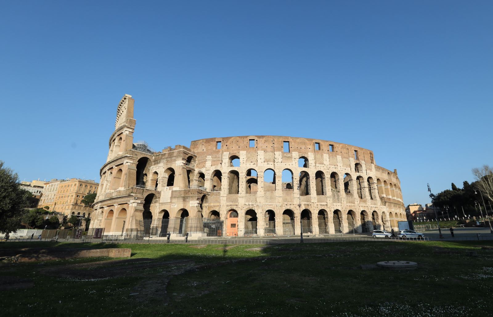 Đấu trường La Mã tại Rome, Italy, vắng bóng khách du lịch ngày 16/3/2020 trong bối cảnh dịch COVID-19 lan rộng