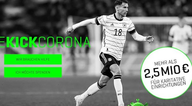 We Kick Corona đã nhận được 2,5 triệu euro tiền ủng hộ