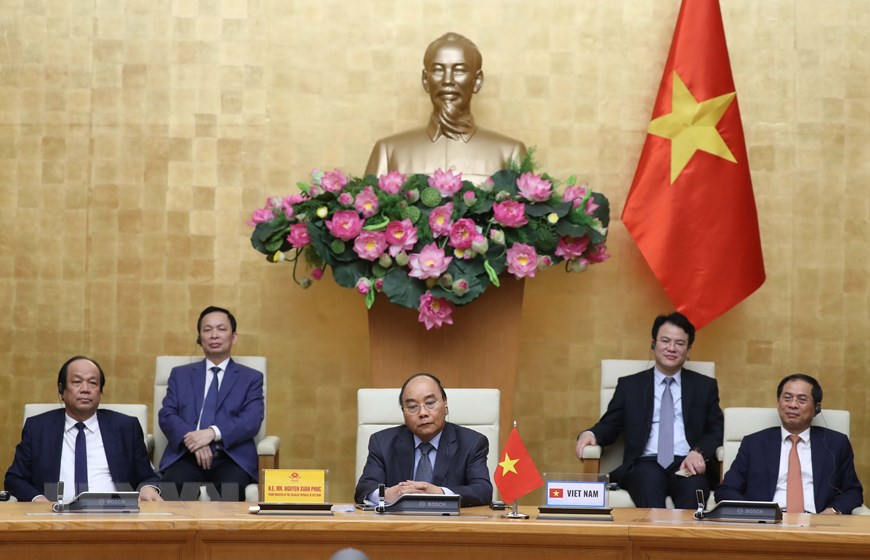 Thủ tướng Nguyễn Xuân Phúc, Chủ tịch ASEAN 2020 và các đại biểu tham dự hội nghị