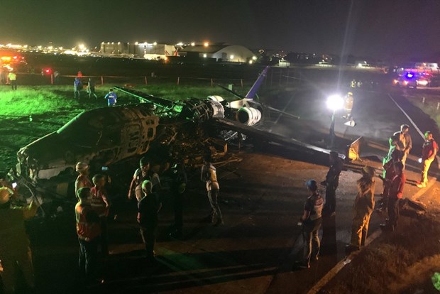 Hiện trường vụ tai nạn máy bay thảm khốc