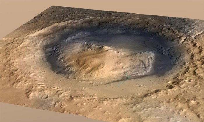 Miệng núi lửa Gale trên sao Hỏa