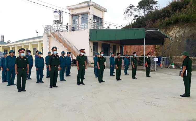 Ban Chỉ huy Quân sự huyện Bảo Lâm diễn tập phòng chống Covid-19