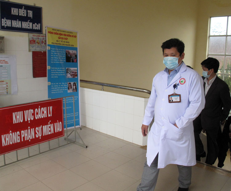 Khu vực cách ly điều trị bệnh nhân Covid-19 tại Bệnh viện Đa khoa Lâm Đồng