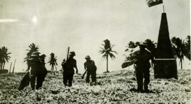 Chiến sĩ Lữ đoàn đặc công 126 giải phóng đảo Song Tử Tây ngày 14/4/1975. Ảnh tư liệu Bảo tàng Lịch sử quân sự