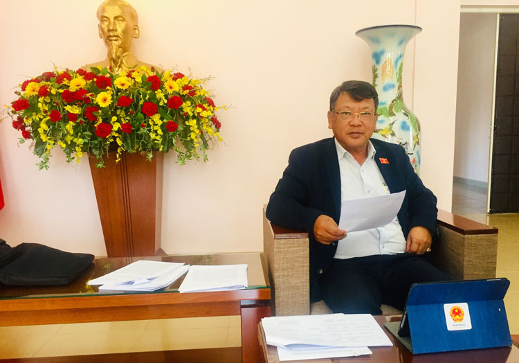 Phó Trưởng Đoàn chuyên trách Đoàn ĐBQH Lâm Đồng Nguyễn Tạo tham dự phiên họp trực tuyến do tình hình dịch Covid – 19