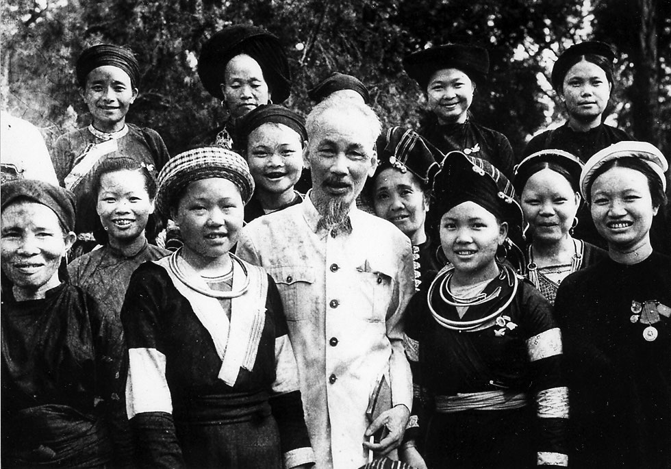 Chủ tịch Hồ Chí Minh, người sáng lập Mặt trận Dân tộc thống nhất và suốt đời xây đắp khối đại đoàn kết dân tộc. Ảnh: Tư liệu