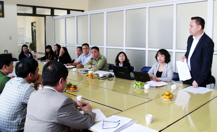 Ông Đỗ Hữu Tuấn - Phó Cục trưởng Cục ATTP, Trưởng đoàn kiểm tra liên ngành Trung ương kiểm tra công tác đảm bảo ATTP dịp tết 2020 tại Lâm Đồng.