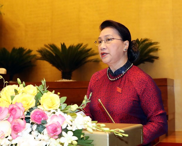Chủ tịch Quốc hội Nguyễn Thị Kim Ngân phát biểu khai mạc