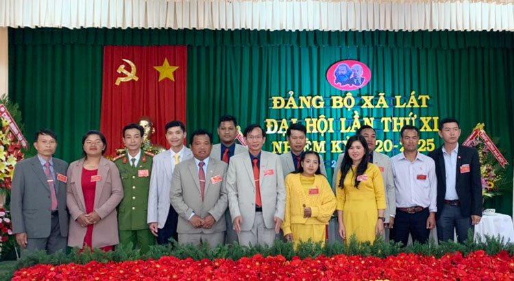 Ban Chấp hành Đảng bộ xã Lát nhiệm kỳ 2020 - 2025 ra mắt đại hội