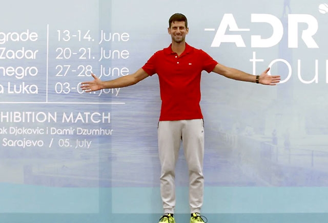 Novak Djokovic đăng cai giải quần vợt vùng Balkan