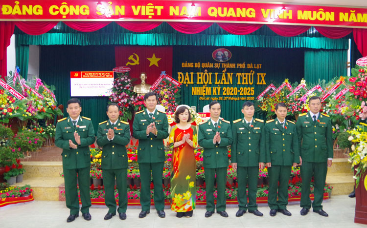 Ban Chấp hành Đảng bộ Quân sự thành phố Đà Lạt khóa IX, nhiệm kỳ 2020 – 2025 ra mắt đại hội