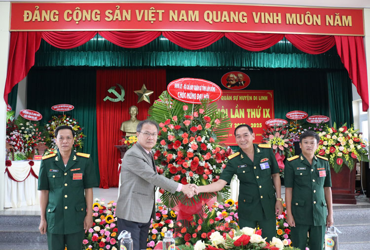 Đại hội Đảng bộ Quân sự huyện Di Linh lần thứ IX