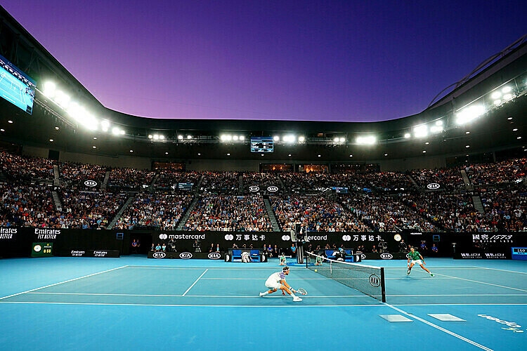 Một trận đấu tại Australian Open 2020 đầu năm nay. Ảnh Internet