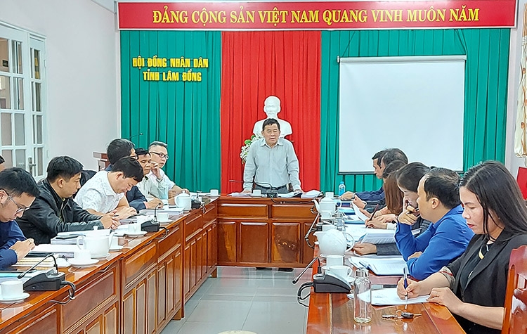 Đoàn giám sát của Thường trực HĐND tỉnh tiếp tục giám sát tại Khu du lịch Quốc gia hồ Tuyền Lâm