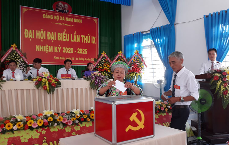Cát Tiên hoàn thành công tác tổ chức đại hội ở các tổ chức cơ sở Đảng
