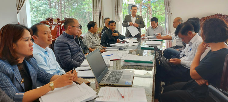 Đoàn giám sát của Thường trực HĐND tỉnh làm việc tại Công ty Tiến Lợi về quá trình thực hiện Dự án Điểm du lịch sinh thái K’Lan