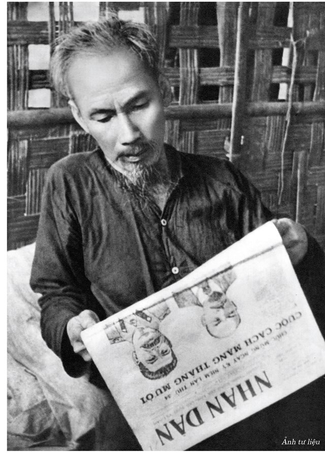 Chủ tịch Hồ Chí Minh - người khai sinh nền báo chí cách mạng Việt Nam. Ảnh: Tư liệu.