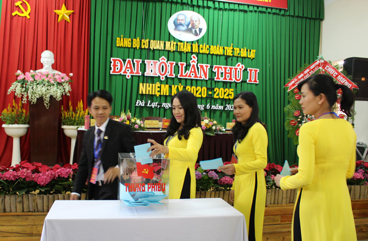 Đại hội Đảng bộ Cơ quan Mặt trận và các đoàn thể thành phố Đà Lạt lần thứ II, nhiệm kỳ 2020 - 2025