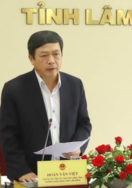Chủ tịch UBND tỉnh Lâm Đồng Đoàn Văn Việt kết luận hội nghị