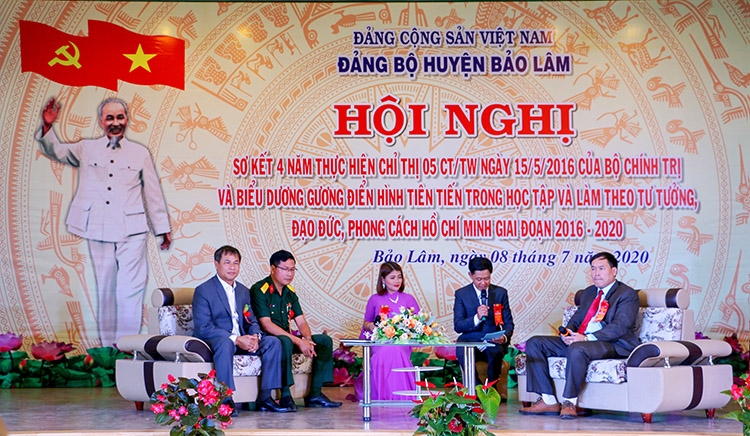 Huyện Bảo Lâm sơ kết 4 năm thực hiện Chỉ thị 05 của Bộ Chính trị