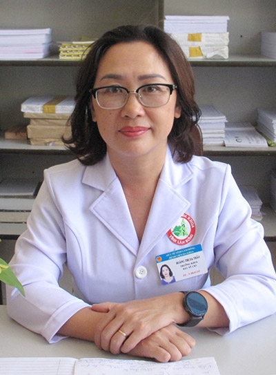BSCKI Hoàng Thị Dạ Thảo -Trưởng khoa Nhi BVĐK Lâm Đồng
