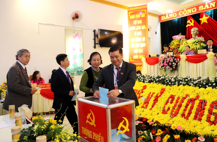 Đại hội bỏ phiếu bầu Đoàn đại biểu dự Đại hội Đảng bộ tỉnh Lâm Đồng nhiệm kỳ 2020 – 2025