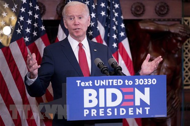 Cựu Phó Tổng thống Mỹ Joe Biden phát biểu tại Philadelphia, Pennsylvania, Mỹ, ngày 2/6/2020