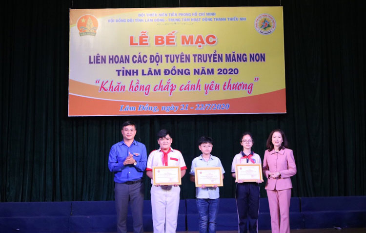 Hội đồng đội Bảo Lộc đạt giải A tại Liên hoan các đội tuyên truyền măng non