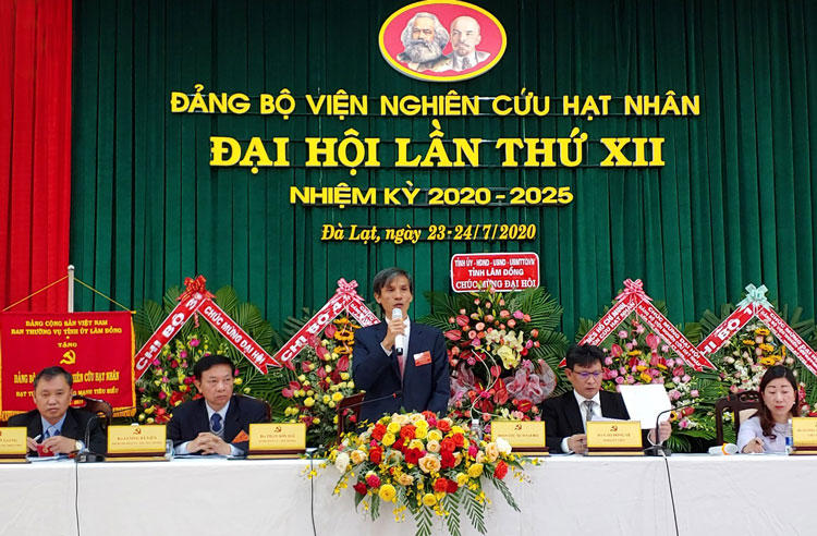 Đại hội Đảng bộ Viện Nghiên cứu Hạt nhân lần thứ XII, nhiệm kỳ 2020 – 2025