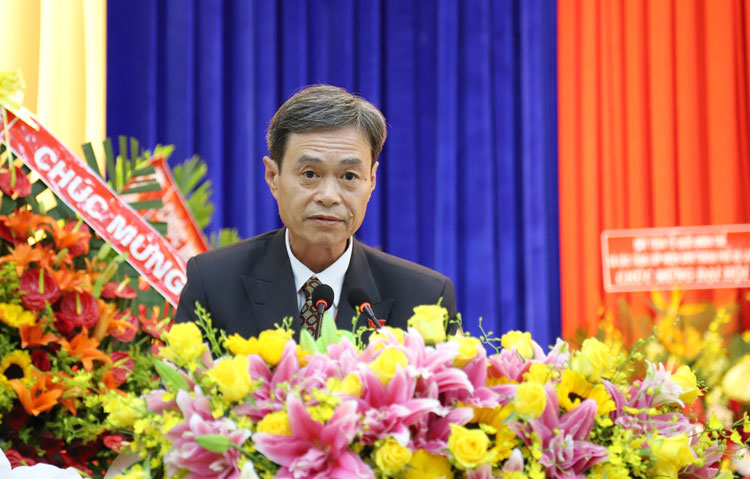 Đồng chí Trần Duy Hùng – Bí thư Thành ủy Đà Lạt nhiệm kỳ 2020 – 2025 phát biểu bế mạc Đại hội