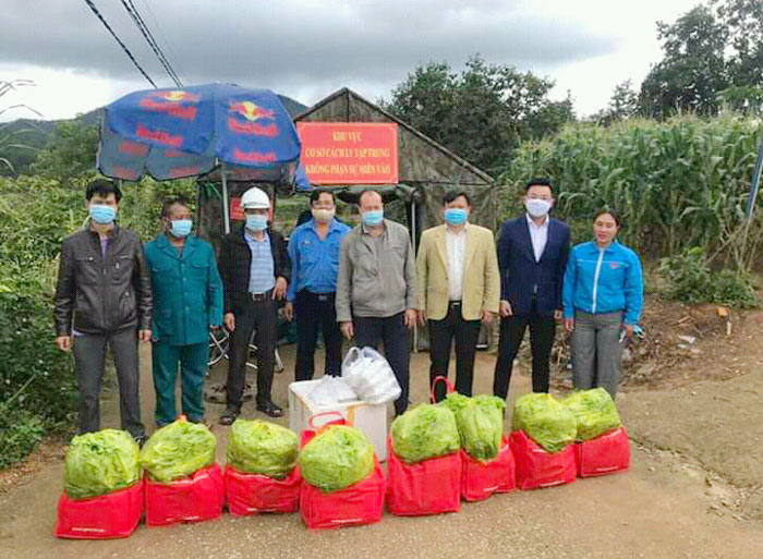 Huyện Lạc Dương tổ chức cung cấp thực phẩm cho khu cách ly tập trung trên địa bàn 