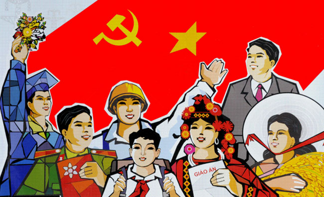 Tranh cổ động tuyên truyền kỷ niệm 75 năm Cách mạng Tháng Tám thành công và Quốc khánh Nước Cộng hòa Xã hội Chủ nghĩa Việt Nam. Ảnh: Chinhphu.vn
